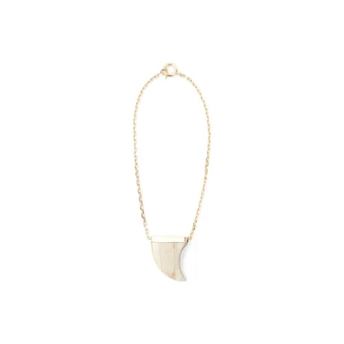 ISABEL MARANT Латунь Буйвол Кожа Кость Ожерелья Женские Золото