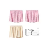 Светло-розовый + Светло-розовый + Светло-желтый [Охлаждающий леопардовый принт, ледяной шелк]