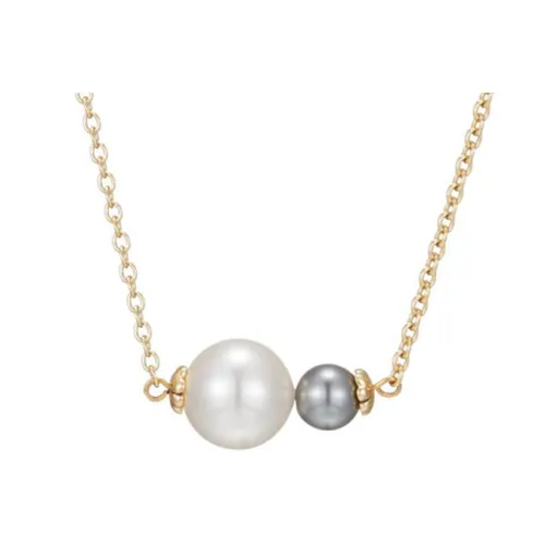 Fellala Сплав с покрытием 18K золото ожерелья цвет белый