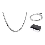 Серебряный (Ожерелье + Браслет)