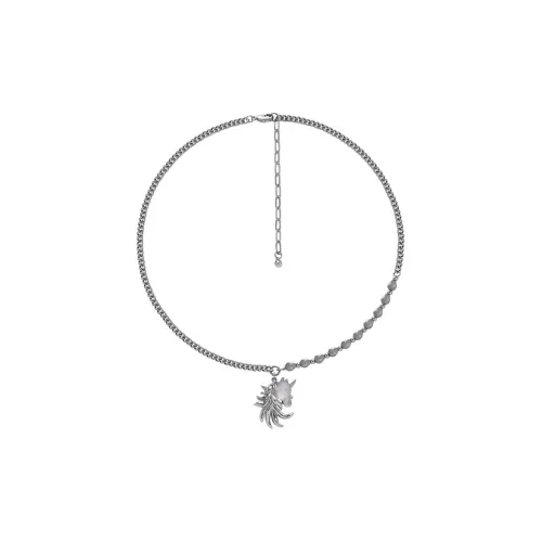 AKAK Сплав Ожерелья Унисекс Серебряный