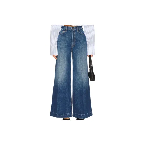 Mother Темно-синие Женские Джинсы