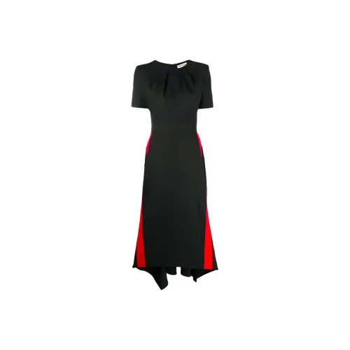 Alexander McQueen Black Женские Короткие Платья с Рукавами