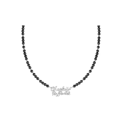 CHARLOTTE RAFFAELLI· Латунь Черный агат Ожерелье Женское Белое Золото