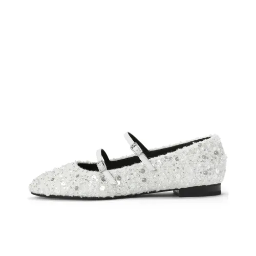 CHARLES KEITH Маленький CK Планшет Mary Jane 1,5 см Женские Белые