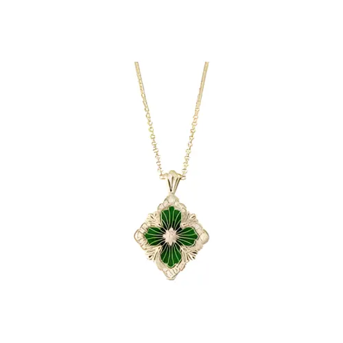 BUCCELLATI Opera Tulle Collection Ожерелье Зеленый Женское