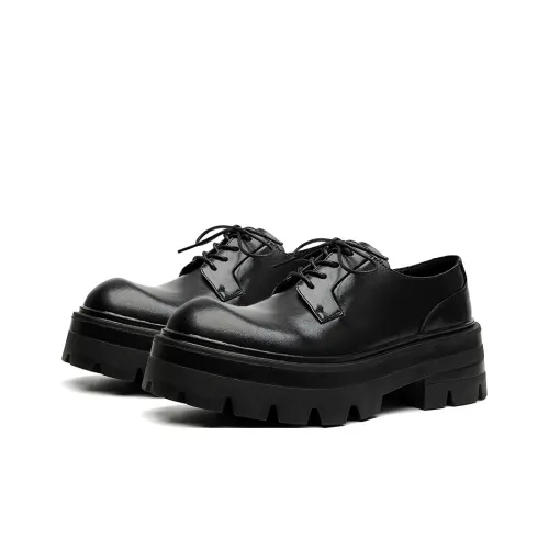 Lanza Повседневные кожаные туфли Low Top Черные Мужские