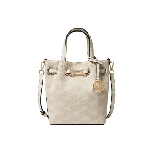 MICHAEL KORS Carson Искусственная кожа Монограмма Сумка через плечо Маленькая Женская Молочно-белая