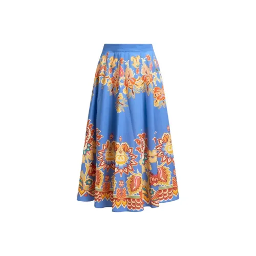 ETRO Синие Женские Повседневные Длинные Юбки