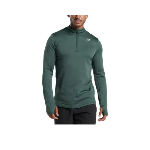 GYMSHARK Спортивная куртка мужская цвет туманный зеленый