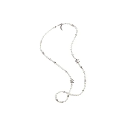 CHANEL 23 Spring Summer Металл Искусственный жемчуг Стразы Ожерелья Женские