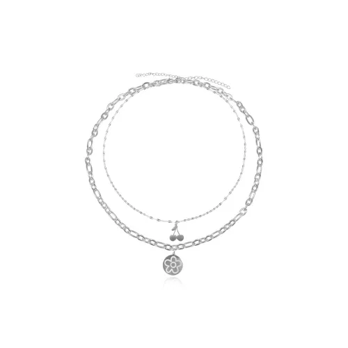 AWE Титановая сталь Круглая подвеска Цепочка для свитера Ожерелье Унисекс