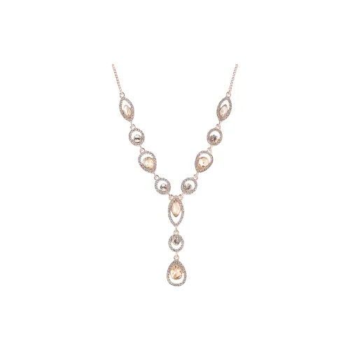 GIVENCHY Искусственный кристалл Ожерелье Женское Розовое золото