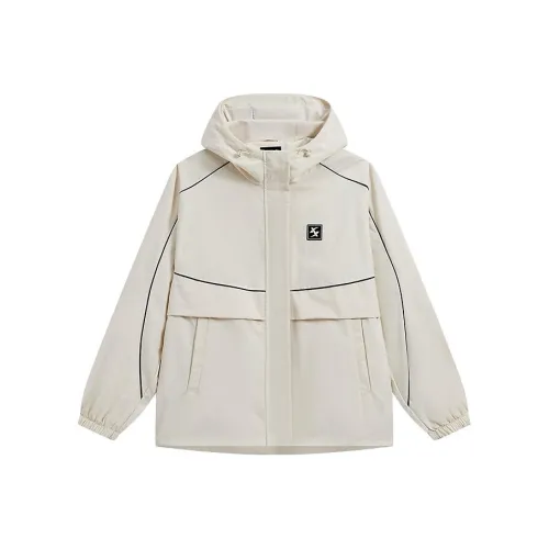 XTEP Тренчкот Унисекс Хлопок Белый