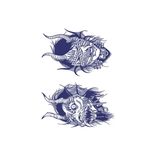 LIEJI BEAST Лицо Fright Травяной Тату Стикер