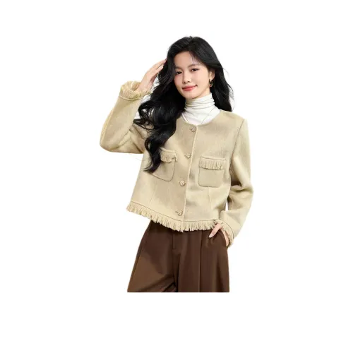 CARBAMMI Пальто Женское Кукурузно-желтое