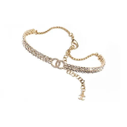CHANEL Металлические ожерелья Золотой Женские