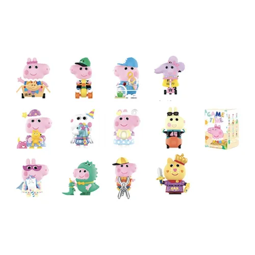 POP MART Свинка Пеппа Пиг Playtime Коллекция Слепые коробки Один Mystery Коробка 2 сюрприз-коробки
