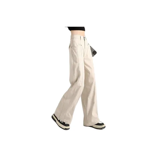 GOSNACE Повседневные брюки Женские Бежево-абрикосовый тон