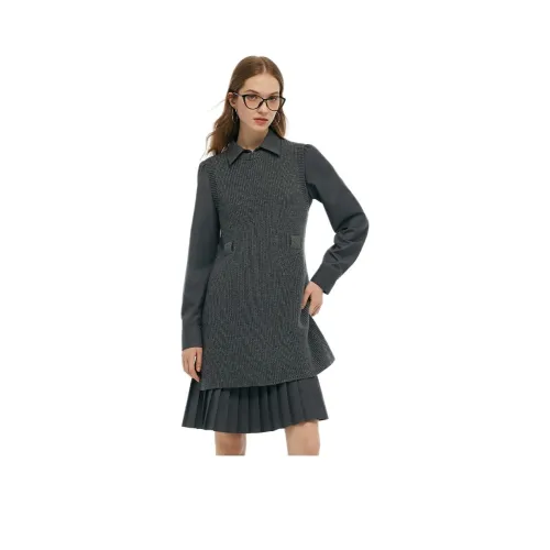 GOELIA Комплект с юбкой Женские 44B Дымчатый серый