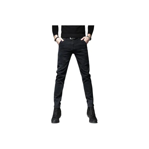 VUAS Черные Унисекс Джинсы