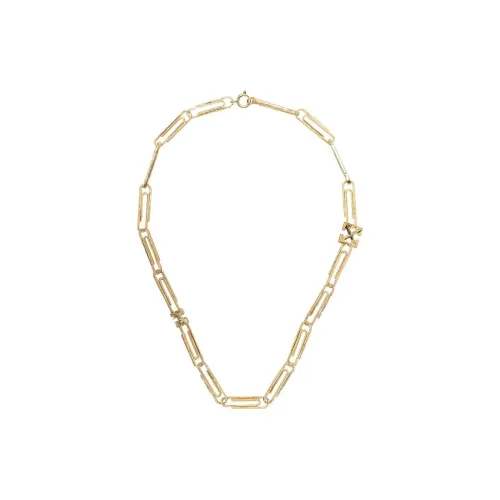 Off Белый Metal Necklaces Золотой Унисекс