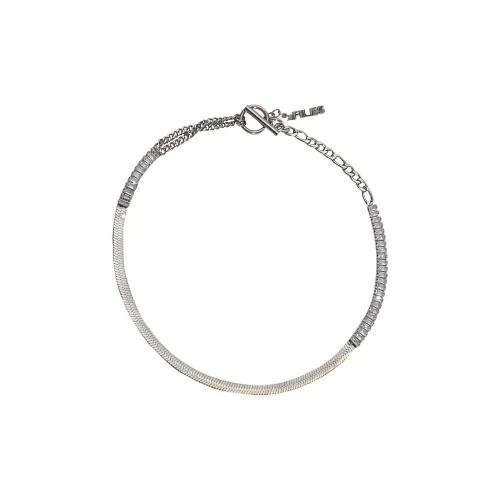 FILES Титановая сталь Нано Драгоценный камень Ожерелья Унисекс