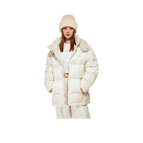 Fun White Unisex Down Jackets Веселье Белый Унисекс Пуховики