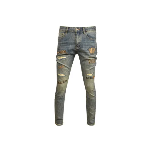 OGQG Синий Мужской Джинсы