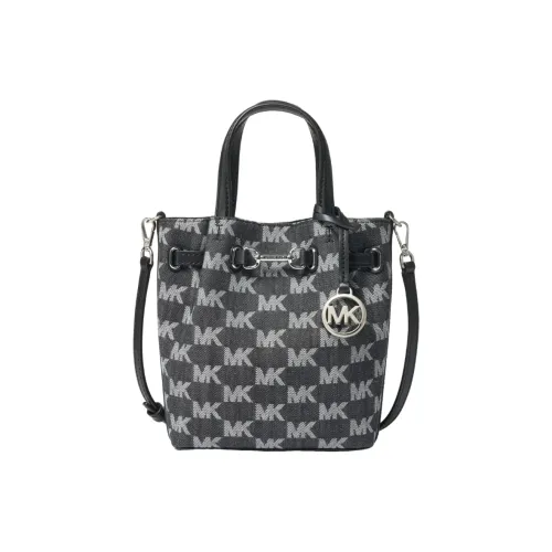 MICHAEL KORS Carson Искусственная кожа Монограмма Сумка через плечо Маленькая Женская Черная