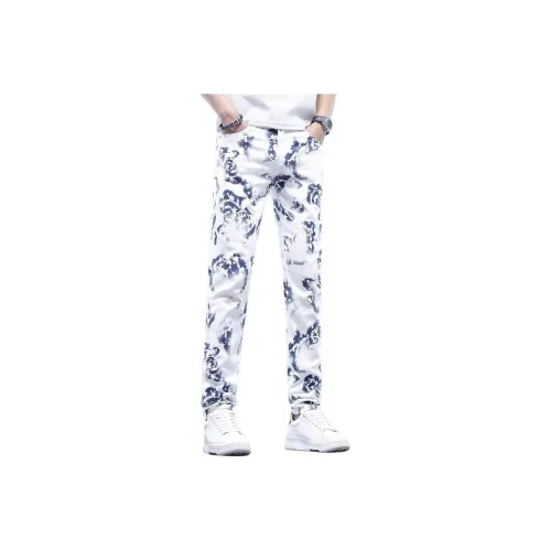 CHENYING Белый Мужской Джинсы