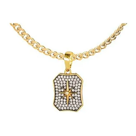 PINK U Титановые стальные ожерелья для мужчин