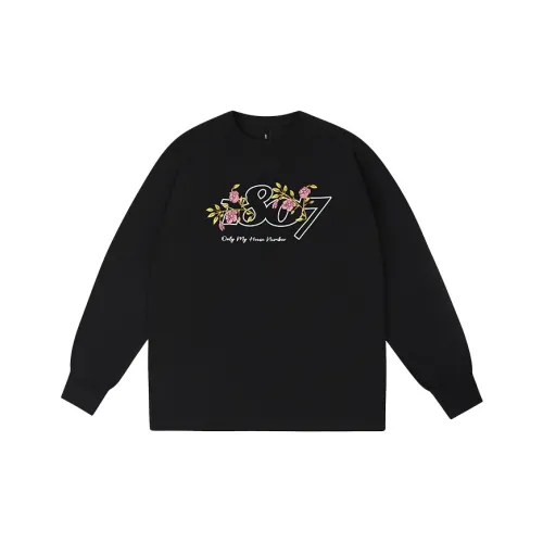 1807 Длинный рукав T-рубашка Унисекс