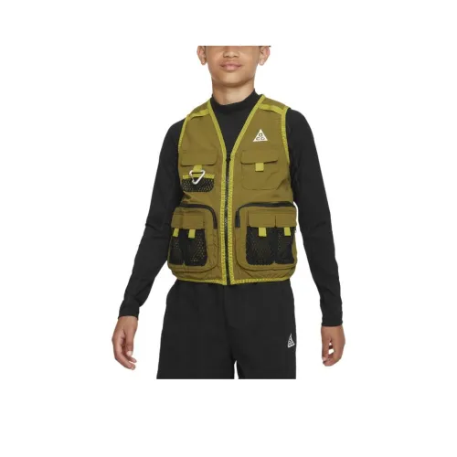 nike Жилет Оливково-зеленый Подростки