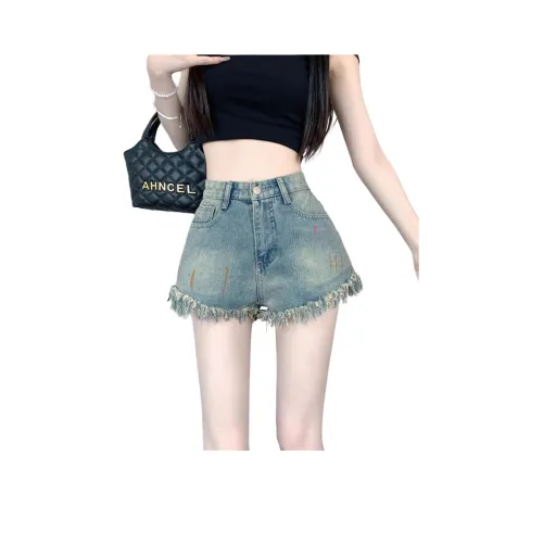 Мед Винтаж Свет Женские Джинсовые Шорты