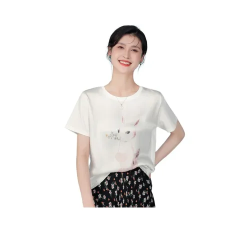 JINJU Белые Женские Футболки