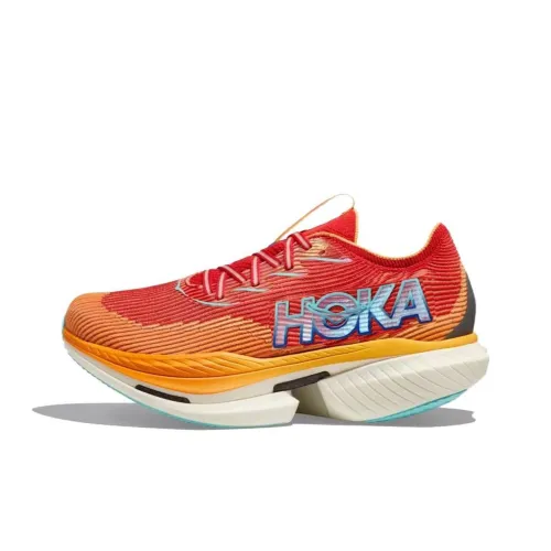 HOKA ONE ONE CIELO X1 Беговые кроссовки Низкий верх Оранжевый Красный Мужской
