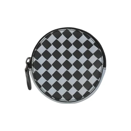 Bottega Veneta Натуральная кожа Кошелек для монет из натуральной кожи стандартный женский светло-синий