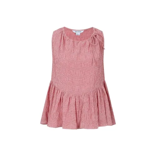 URBAN REVIVO Красная клетка Женские Рубашки