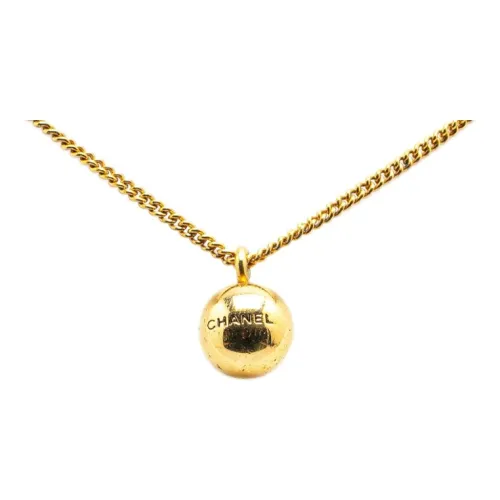 CHANEL Украшение Золотое Покрытие Ожерелье Женское Золотое