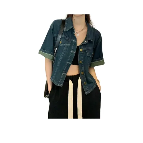 OMOIDAS Blue Женские джинсовые куртки