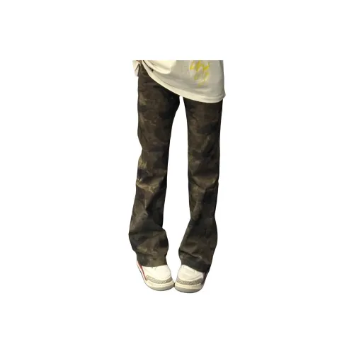 SIL VITIN Камуфляж Зеленый Унисекс Джинсы