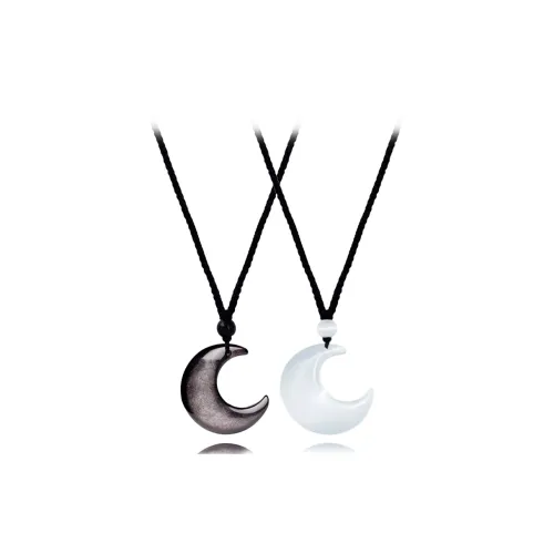 MUYAN Цветная глазурь Лунный свет Companion Нефритовый Ожерелье Унисекс