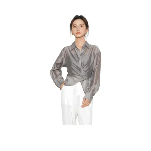 DianThia Серые Женские Рубашки