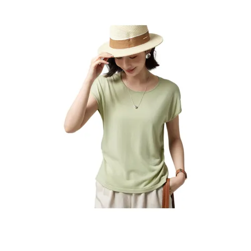 WUDAO T-рубашка Женская Зеленый Тон