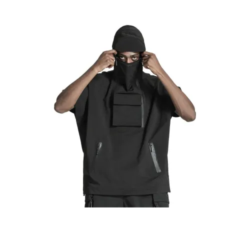 NORVINCY Спортивный Западный Полуоткрытый Черный Военный Жилет Унисекс