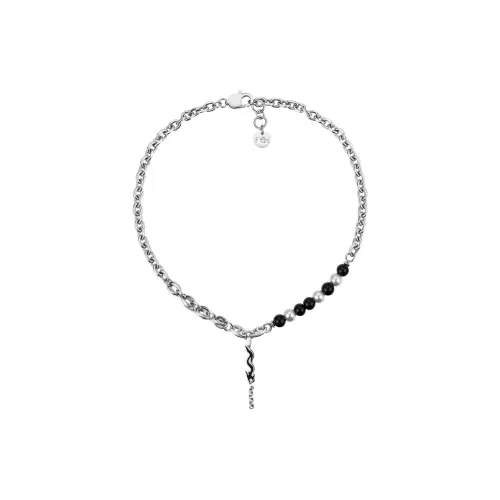 VAXE Титановая сталь Обсидиан Shell Pearl Ожерелья Унисекс