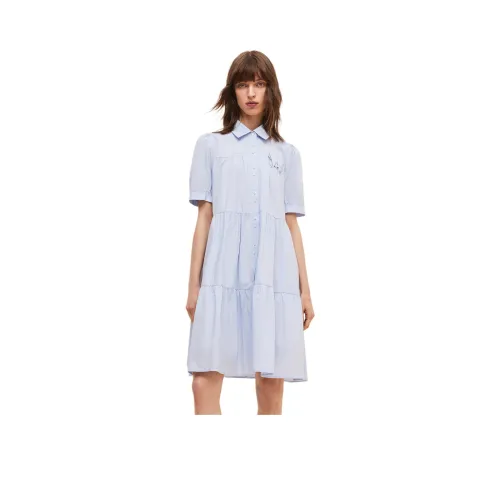 GOELIA Короткий рукав Платье Женское