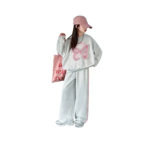 Because No Повседневная спортивная одежда Серый комплект для детей