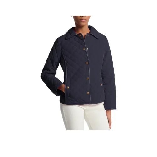 MICHAEL KORS Хлопковый пуховик женский цвет полночный синий